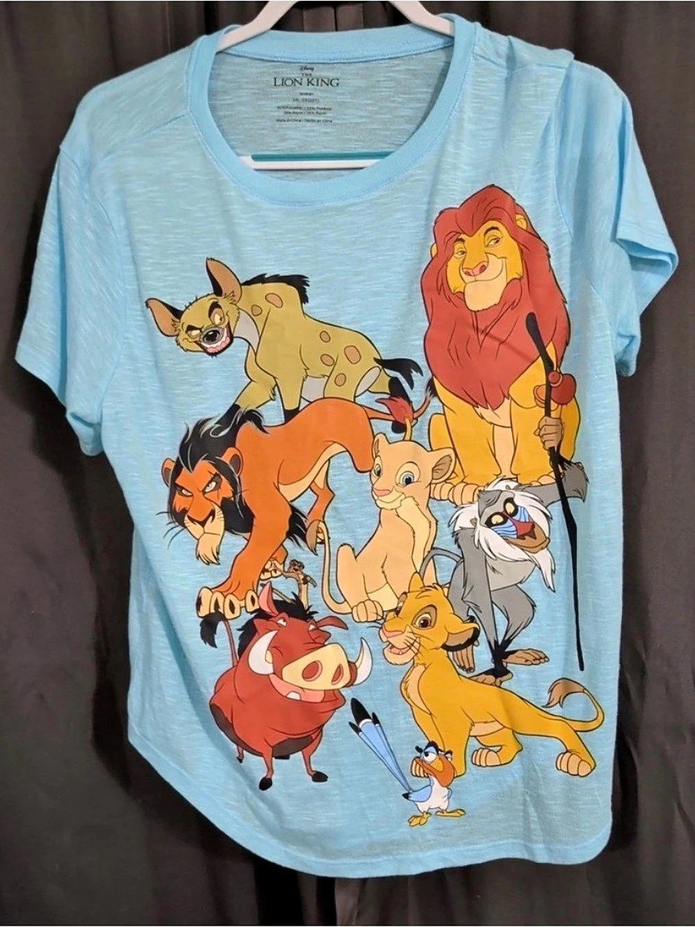 Disney The Lion King Graphic Women’s Tee Blue (3XL)